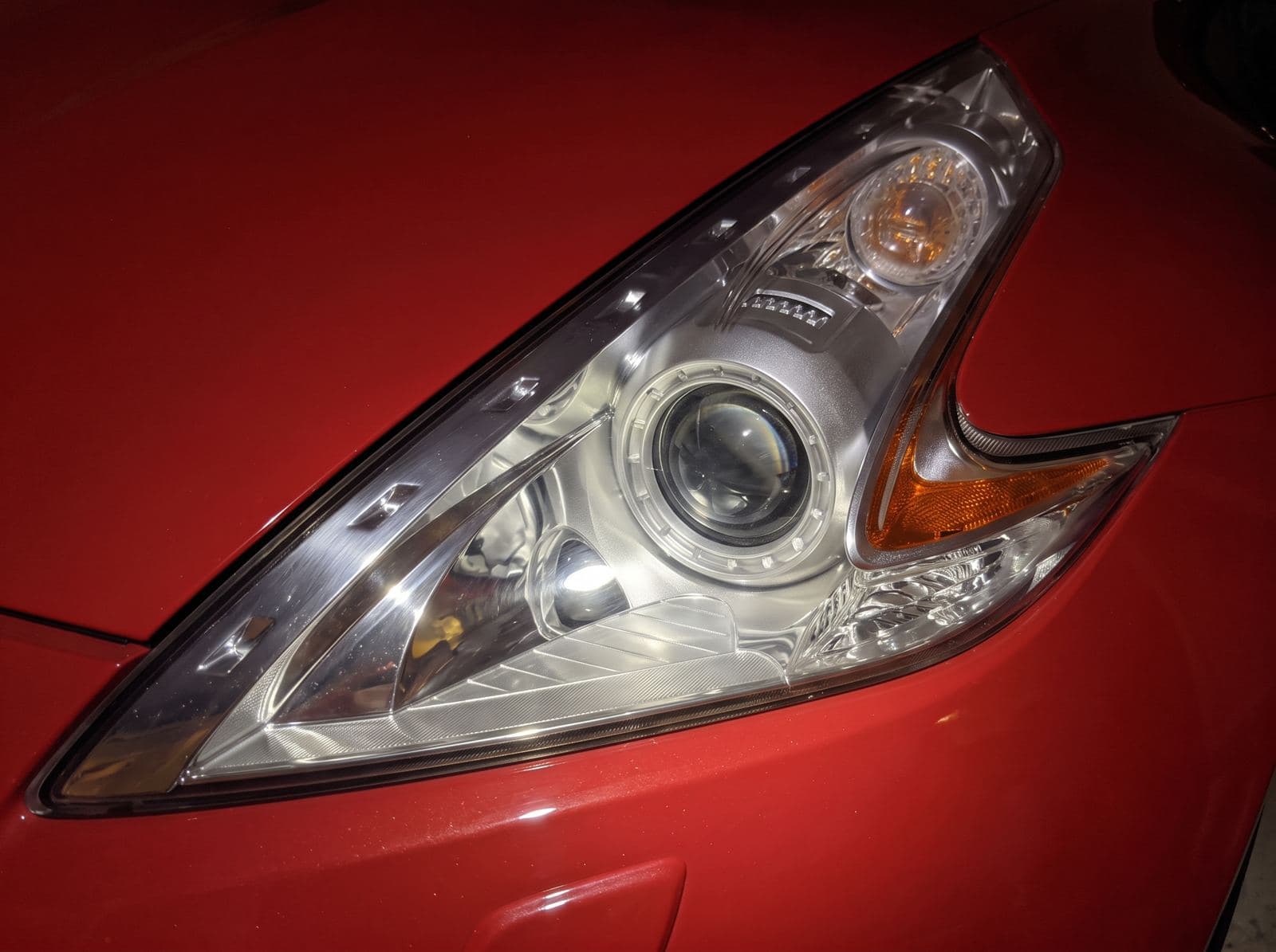 Restored 370Z headlight, clear as new