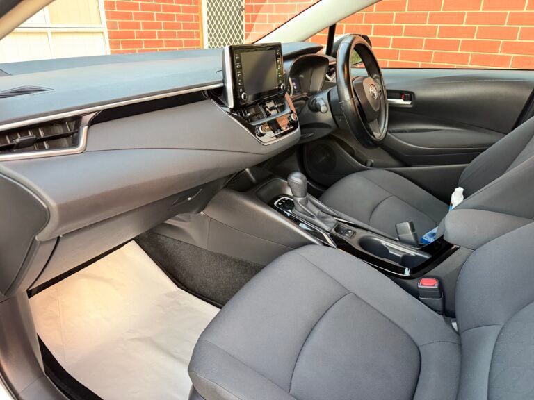 Finished interior detail — spotless dashboard and front seats, Adelaide mobile detailing by MR NEONS
